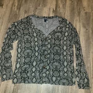 Daytrip snake skin cardign